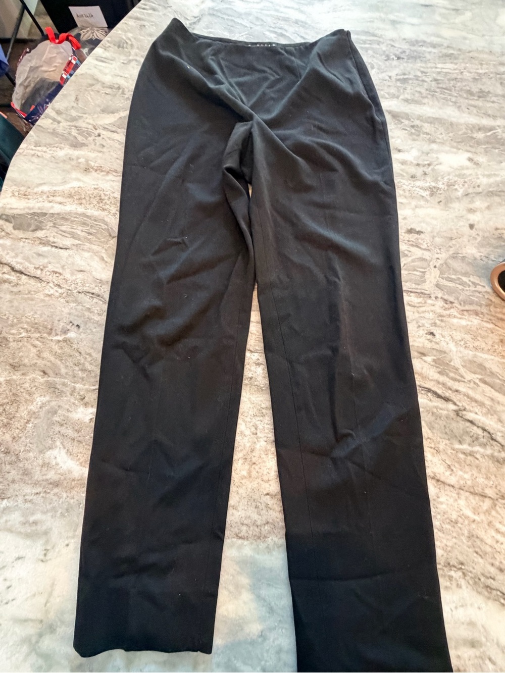 Thalian Black Wide Leg Career Pants Stretch Trouser Slacks Women’s 6